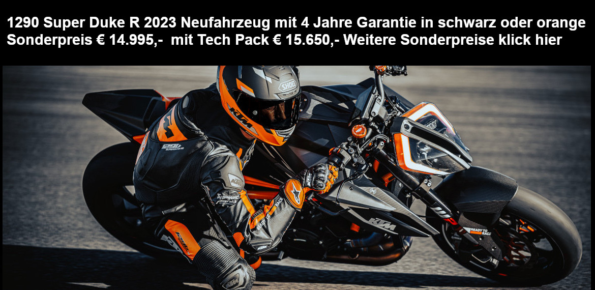 Schau unter Motorrad - Sonderaktion 1290 Super Duke R